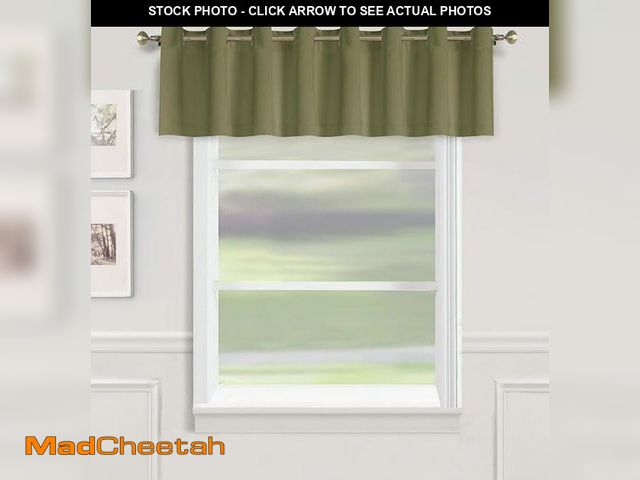 Lot 74-5014028 - (SET OF 2) Latitude Run Borge Twilight Top Blackout 54" x 18" Window Valance OSBB1385 Color: Sage - ...