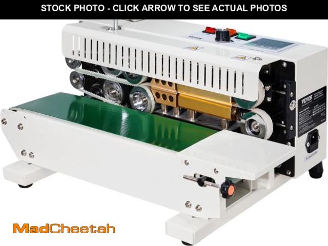 Lot 74-12510597 - VEVOR Continuous Bag Band Sealing Machine FR900K Band Sealer Machine with Digital Temperature Contro...