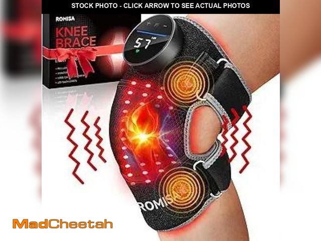 Lot 74-12129223 - Red Light Therapy Knee Brace&amp;Vibration Knee Massage for Pain Relief, 660nm&amp;850nm Rechargeabl...