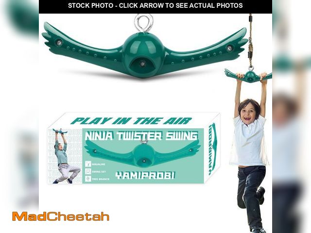 Lot 74-14054819 - YAMIPROBI Swing Spins Set: 360ÃÂ° Handle Twist-Spin Flips Toy - Slackline Attachments Activate Play...