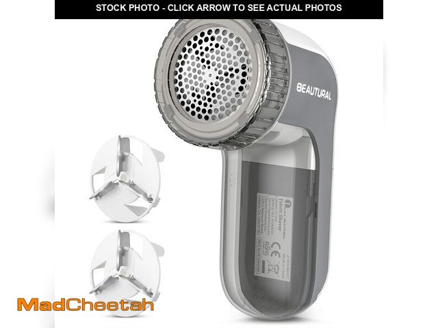 Lot 74-13540660 - BEAUTURAL Fabric Shaver and Lint Remover, Sweater Defuzzer with 2-Speeds, 2 Replaceable Stainless St...