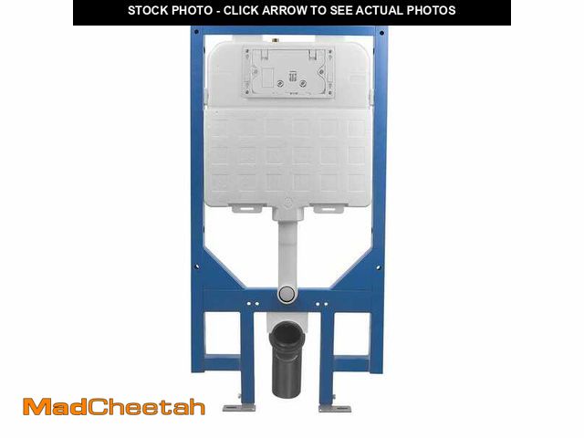Lot 74-14605645 - DEERVALLEY 1.1/1.6-GPF Dual Flush Concealed In-Wall Toilet Tank with Gravity Fed Technology, Carrier...