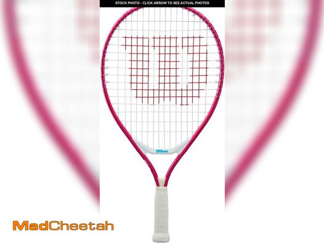 Lot 74-12137382 - Wilson Ultra Power 19" Junior Recreational Tennis Racket - Pink/White/Blue - UNUSED