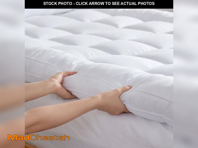 Lot 74-12486442 - BDEUS Extra Thick Mattress Topper, Cooling Mattress Pad Cover, Pillow Top Protector with 8-21 inch D...