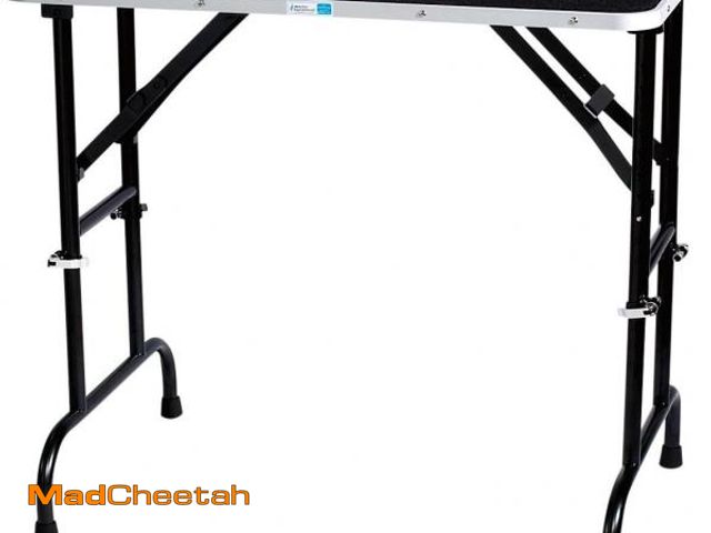 Lot 74-12448194 - Master Equipment Adjustable Height Grooming Table, 36 by 24-Inch, Chrome,Black - UNUSED
