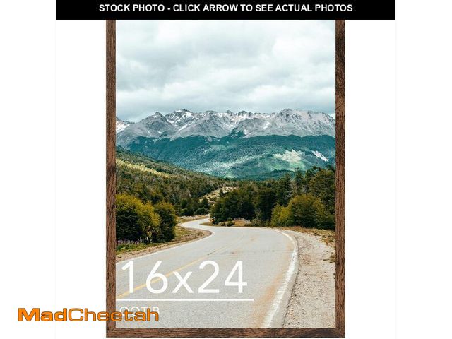 Lot 74-13710374 - QOTIB 16x24 Picture Frame for Wall Hanging, Wood 16 x 24 Frame 40x60 cm Poster Photo Frame for Wall ...