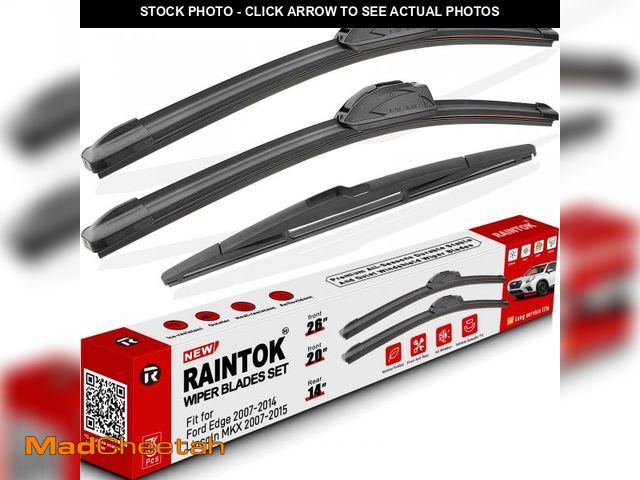 Lot 74-11555759 - RAINTOK Windshield Wiper Blades Replacement for 2007-2014 Ford Edge Original Factory Quality Front R...