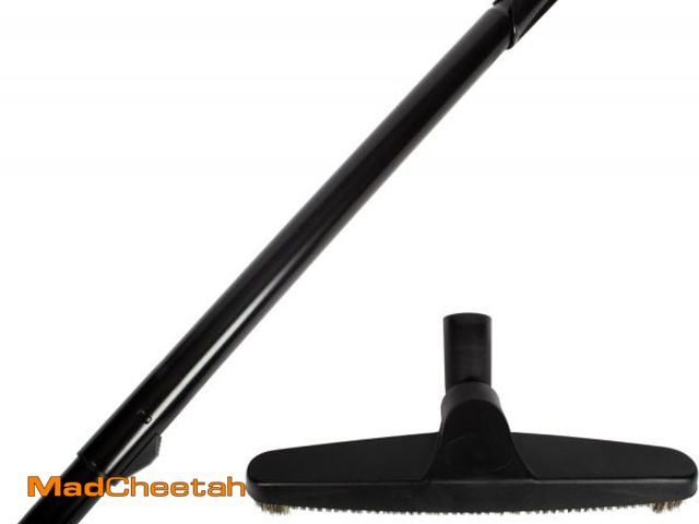 Lot 74-12138289 - Cen-Tec Systems Button Lock Telescopic Wand and 12" Natural Fill Floor Brush for Vacuums - UNUSED