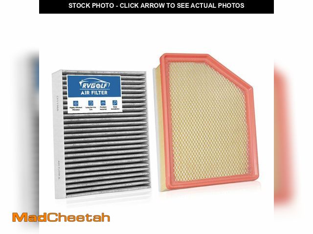 Lot 74-14152490 - RVgolf Engine+Cabin Air Filters Fit for 2020-2026 Chevrolet Silverado 2500HD/3500HD, 2020-2026 GMC S...