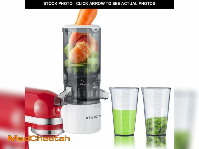 Lot 74-13544882 - KitchTree Attachment For KitchenAid Stand Mixer,Masticating Juicer Attachment,White+Grey - UNUSED