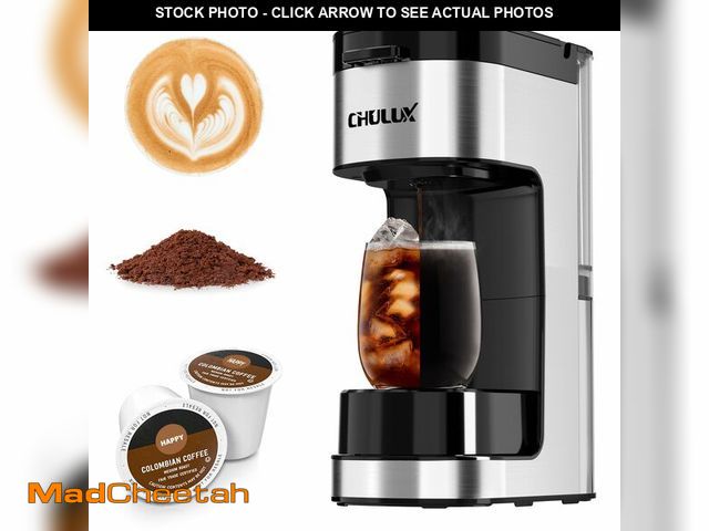 Lot 74-14145955 - CHULUX SoloBrew Single Serve Coffee Maker, for K Cup and Ground, 3 Brew Sizes with Strong Button &am...