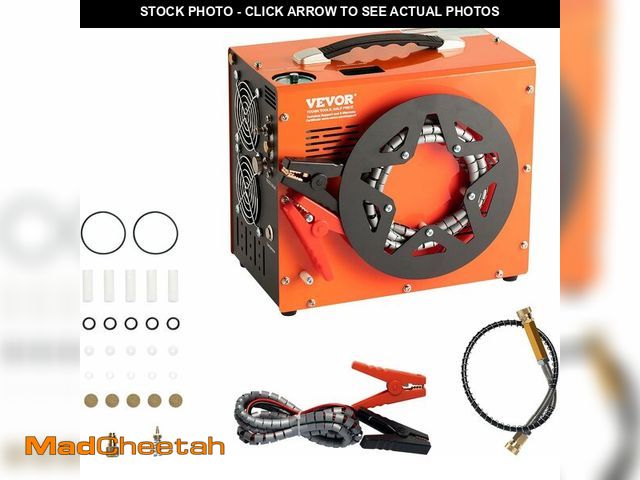 Lot 74-13582814 - VEVOR PCP Air Compressor, 4500PSI/30Mpa Portable PCP Airgun Compressor with Built-in Power Converter...