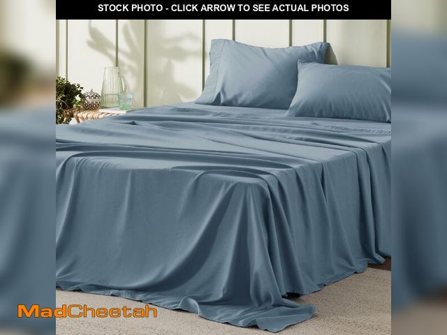 Lot 74-13540711 - Bedsure Queen Sheet Set - 4 Pieces Soft Queen Size Sheets - Breathable &amp; Cooling - Hotel Luxury ...