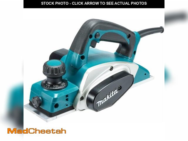 Lot 74-13927281 - Makita KP0800K 3-1/4" Planer, with Tool Case , Blue - UNUSED