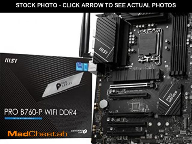 Lot 74-12266422 - Pro B760-P WIFI DDR4 Gaming Desktop Motherboard - UNUSED
