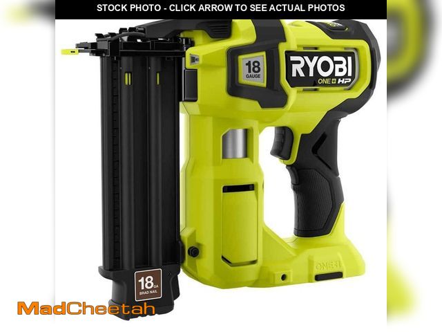 Lot 74-14446833 - RYOBI ONE+ HP 18V 18-Gauge Brushless Cordless AirStrike Brad Nailer (Tool Only) - UNUSED