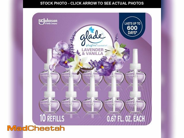 Lot 74-14059790 - Glade PlugIns Refills Air Freshener, Scented and Essential Oils for Home and Bathroom, Lavender &amp...