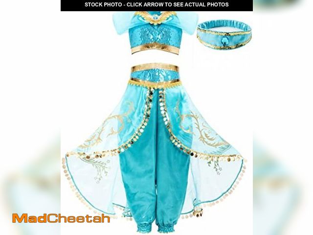 Lot 74-5176456 - FUNNA Costume for Girls Princess Kids Dress Up Outfit Party Supplies Blue, Large - UNUSED