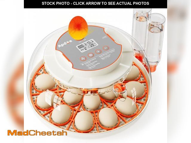 Lot 74-12212109 - 18 Egg Incubator, Automatic and Adjustable Egg Turning, Egg Candler, Temperature and Humidity Contro...