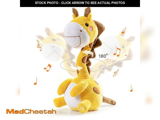 Lot 74-14303224 - TUMAMA Dancing Talking Giraffe Toys, Mimicking Twisting Electronic Soft Plush Giraffe Toy with Recor...