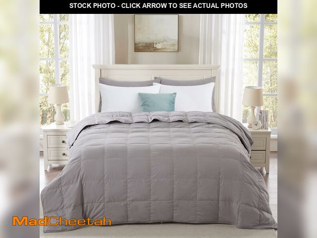 Lot 74-13715182 - Globon Summer Down Blanket King Size, Extra Lightweight Comforter/Duvet Insert for Hot Sleepers, Noi...