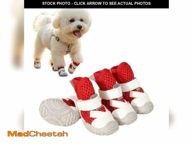 Lot 74-14266412 - Dog Shoes for Small Dogs, Hot Pavement Summer Puppy Dog Boots &amp; Paw Protectors with Soft Anti-Sl...