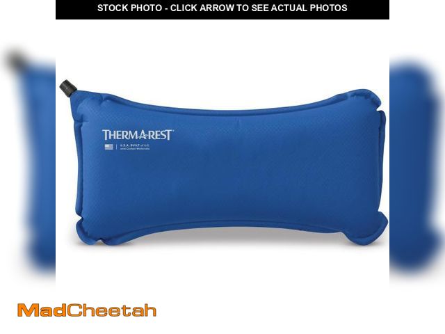 Lot 74-11557620 - Therm-a-Rest Lumbar Travel Pillow, Polyester, Nautical Blue - UNUSED