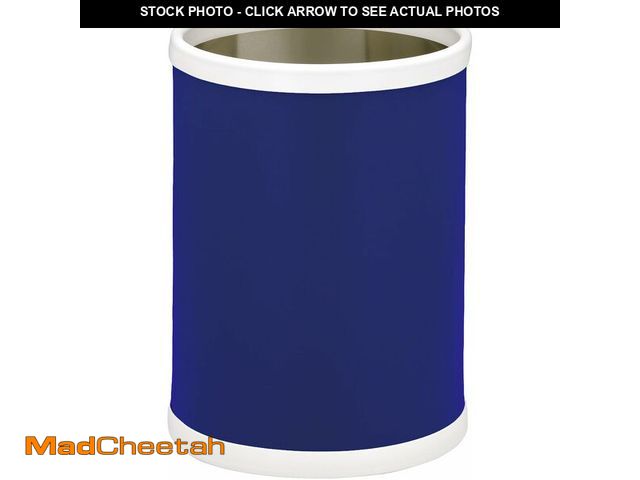 Lot 74-12827928 - Kraftware Fun Colors Round Waste Basket, 11", Royal Blue - UNUSED