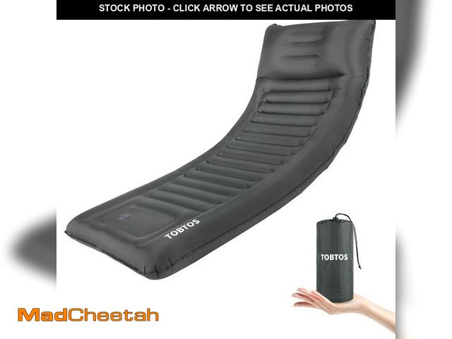 Lot 74-14065467 - TOBTOS Inflatable Camping Sleeping Pad with Pillow, Thick 6 Inch Ultralight Sleeping Pad with Built-...