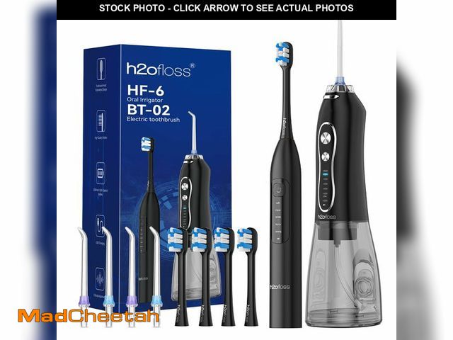 Lot 74-13961051 - H2ofloss Water Flosser &amp; Electric Toothbrush Combo Ã¢â¬â 2-in-1 Oral Care for Brushing &amp; ...