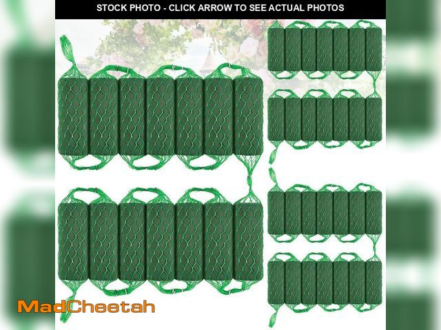 Lot 74-14263821 - 42 Pcs Floral Foam Garland 27.6ft Absorption Flower Holder Plant Foam Flower Green Sponge Foam for W...