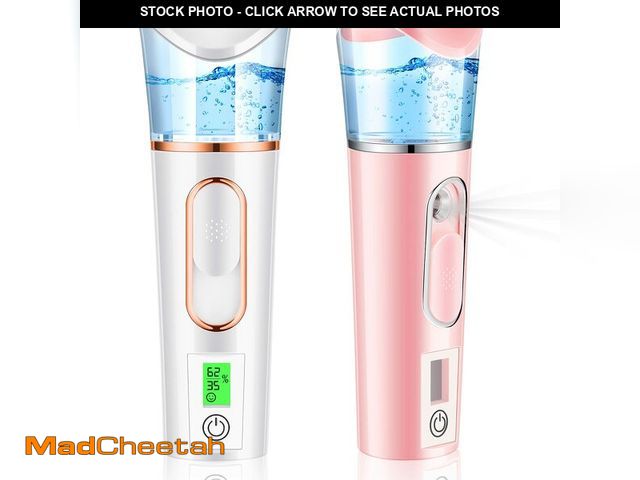 Lot 74-14422131 - 2 Pieces Handy Nano Mist Sprayer with Skin Analyzer Moisture Tester Portable Nano Facial Mister Face...