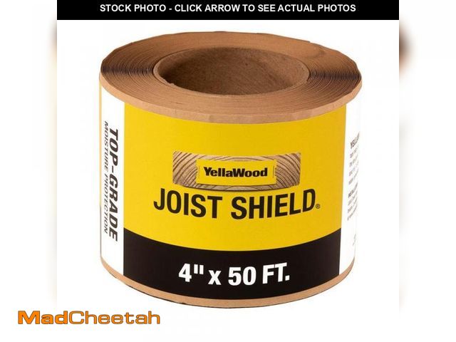 Lot 74-12520212 - Joist Shield 4 in. x 50 ft Self-adhesive Butyl Tape - UNUSED