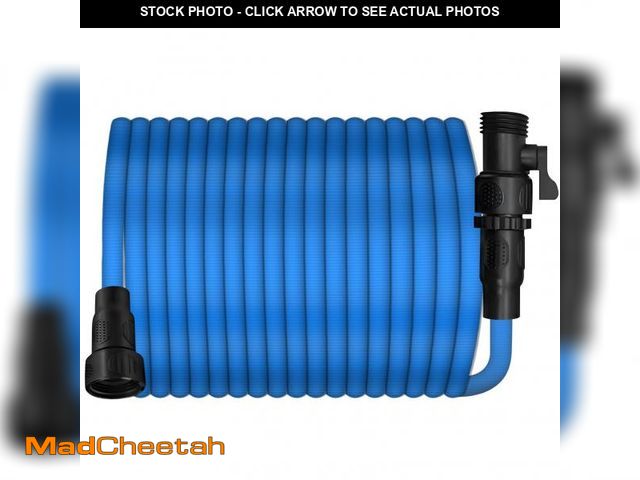 Lot 74-12050396 - lasama Garden Hose, 75FT Water Hose, Elastic Garden Hose with 3/4" Fittings, Triple-layer Core, Wate...