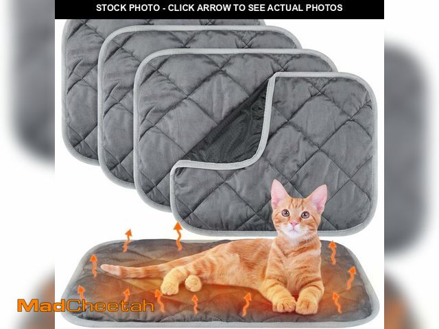 Lot 74-13541585 - Clysee 4 Pack Self Heating Cat Pad Self Warming Dog Mat Reflects Body Heat Extra Warm Thermal Pet Pa...