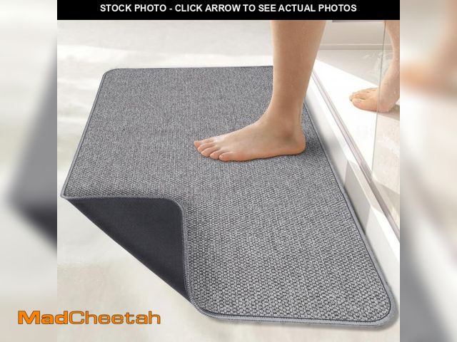 Lot 74-12047835 - Bath Mat,Ultra Thin Bathroom Rugs,Rubber Bath Mats for Bathroom,No Slip Bath Rugs,Quick Dry,Machine ...