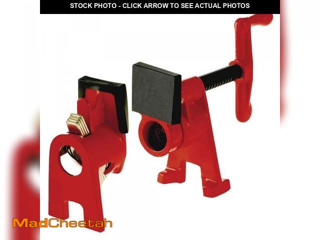 Lot 74-12085662 - BESSEY H-Style 1/2 in. Black Pipe Clamp Fixture Set 1 (-Piece) - UNUSED