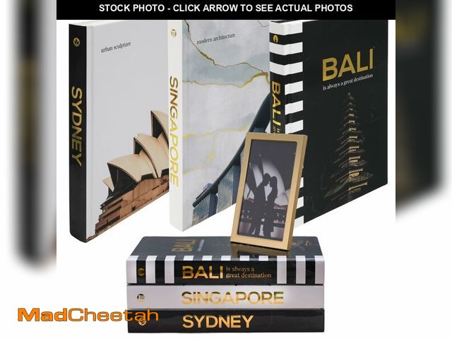 Lot 74-12711013 - Decorative Books for Home Decor - Black and Gold Foiled Decor Books for Coffee Table - Decorative Ha...