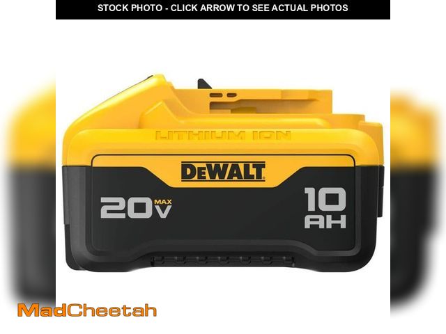 Lot 74-12789862 - DEWALT 20V MAX Lithium-Ion 10.0Ah Battery - USED