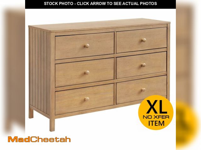 Lot 74-12658985 - Soho Baby Everlee 6 Drawer Dresser, Honey Wood - UNUSED