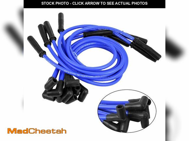 Lot 74-14055174 - Zreneyfex 9 Pack 10.5mm Spark Plug Wire Set Electronic Ignition Cables Replacement for SBC BBC HEI 3...