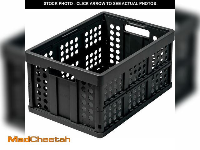 Lot 74-14250659 - Clax crate | folding box | basket | 48 qt (12 gal) | black - UNUSED