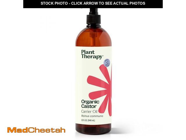 Lot 74-11555289 - Plant Therapy Organic Castor Oil 32oz - 100% Pure &amp; Natural Grade for Nourishing Hair and Skin T...