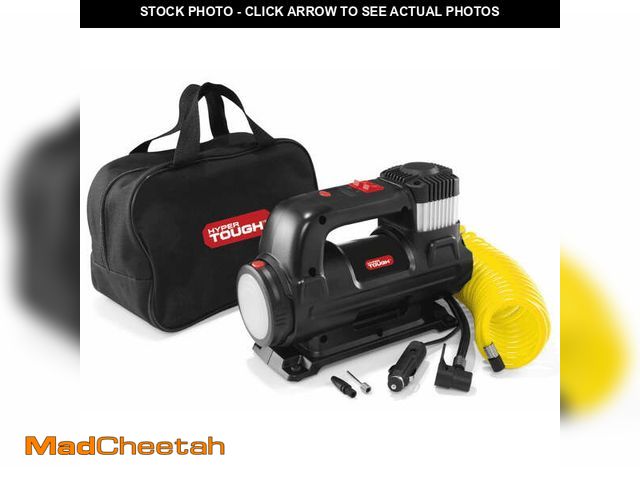 Lot 74-12858154 - Hyper Tough DC 12V Heavy Duty Direct Drive Digital Tire Inflator with Detachable LED Light - UNUSED