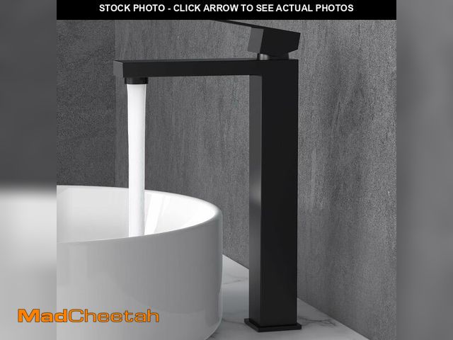 Lot 74-13836009 - KES Bathroom Faucet Black Vessel Sink Faucet cUPC Certified, Single Hole Tall Bathroom Faucet Stainl...