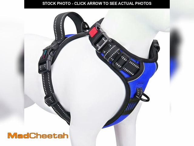 Lot 74-12704729 - PHOEPET No Pull Dog Harness Medium Reflective Front Clip Vest with Handle,Adjustable 2 Metal Rings 3...