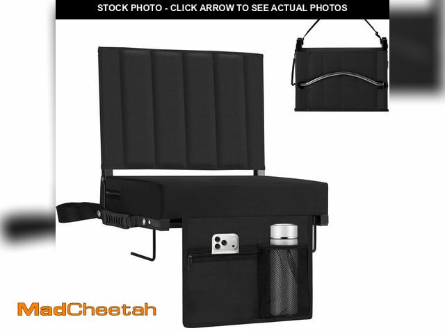 Lot 74-13927100 - Halituny Stadium Seat for Bleachers with Back Support 2 Pack, Portable Bleacher Seat with Comfy Padd...