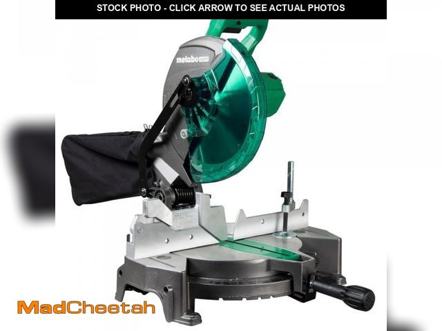 Lot 74-12539162 - Metabo HPT 10-Inch Compound Miter Saw, 15-Amp Power Saw with Large 10-Inch Table, Precision Miter An...