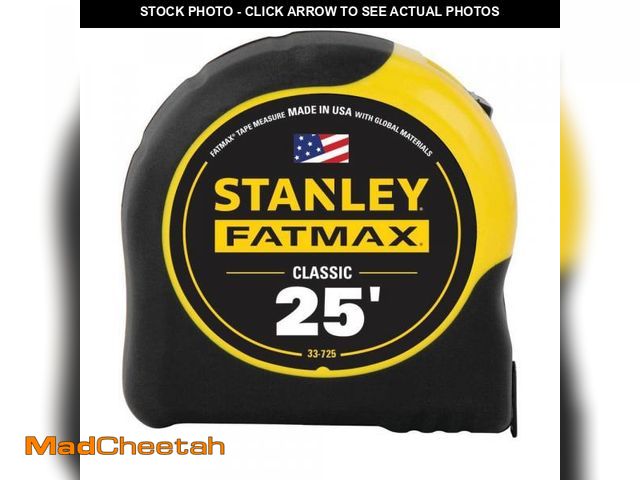 Lot 74-12412665 - Stanley 25 ft. FATMAX Tape Measure - UNUSED