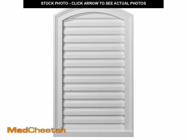 Lot 74-12785583 - (SET OF 2) Ekena Millwork 40"W x 24"H Eyebrow Urethane Gable Vent Louver, Non-Functional - UNUSED